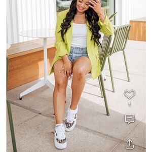 Lime Green Women's Blazer